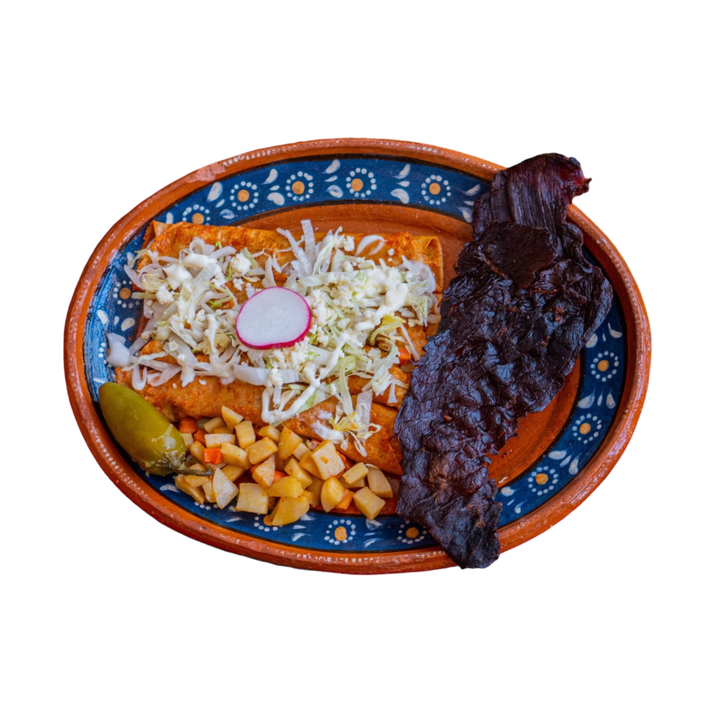 Enchiladas-Mineras-con-Cecina-Cenaduria-La-Reforma-Irapuato
